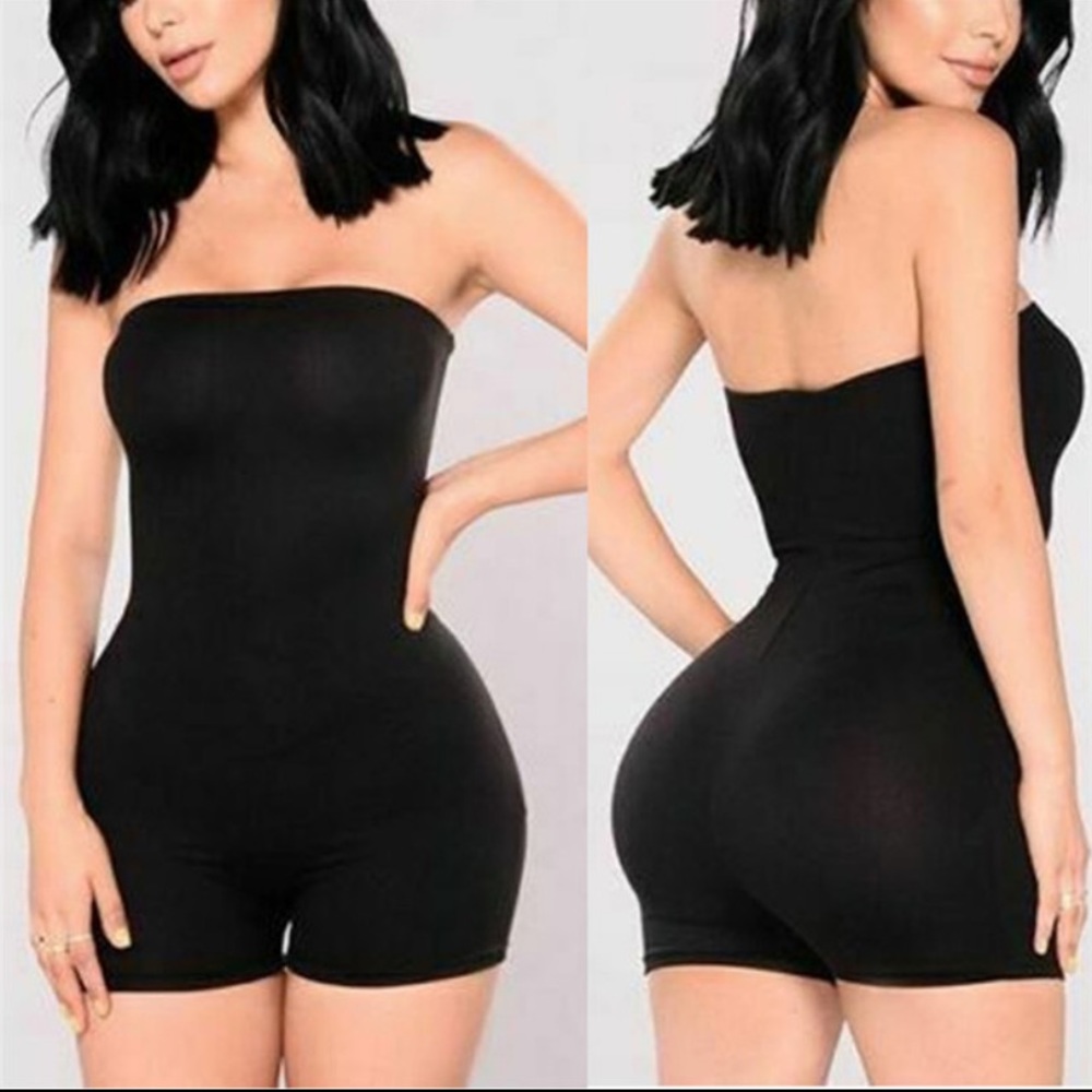 Slim Curve Strapless Romper